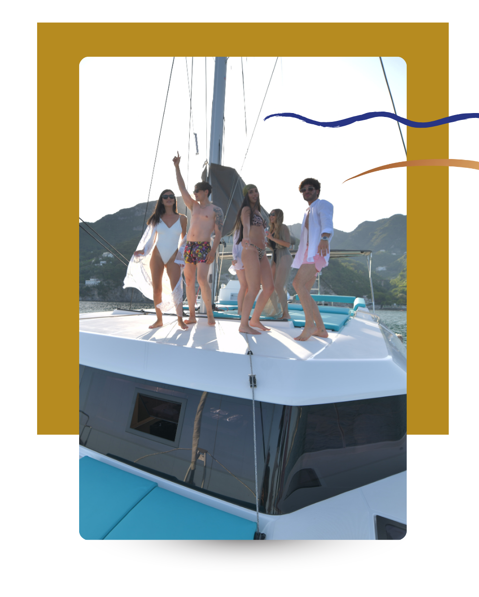 Catamarano Amelie in navigazione